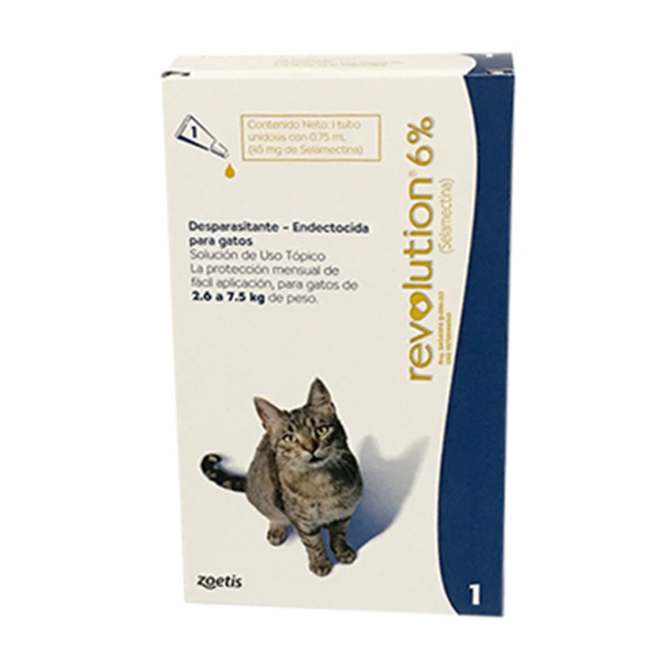 PIPETA REVOLUTION AZUL PARA GATOS DE 5.6 A 16.5 LBS