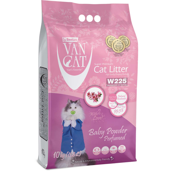 ARENA SANITARIA PARA GATOS - VANCAT AROMA TALCO PARA BEBÉ