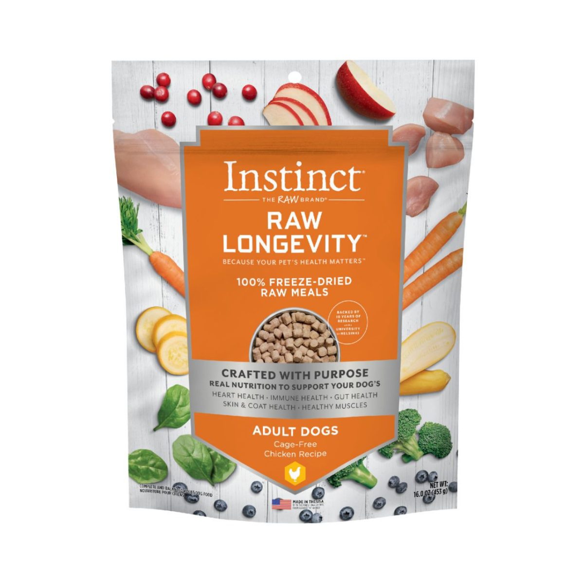 INSTINCT RAW LONGEVITY - ADULT DOGS – CHICKEN