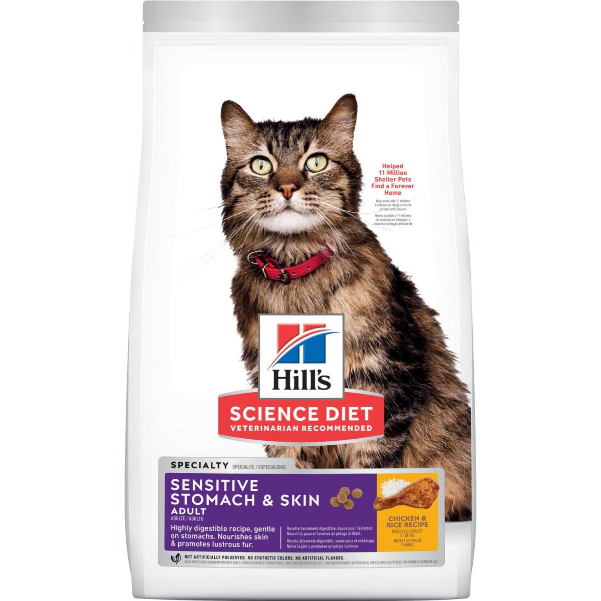 ALIMENTO PARA GATO ADULTO HILL’S SCIENCE DIET SENSITIVE 3.5 LBS