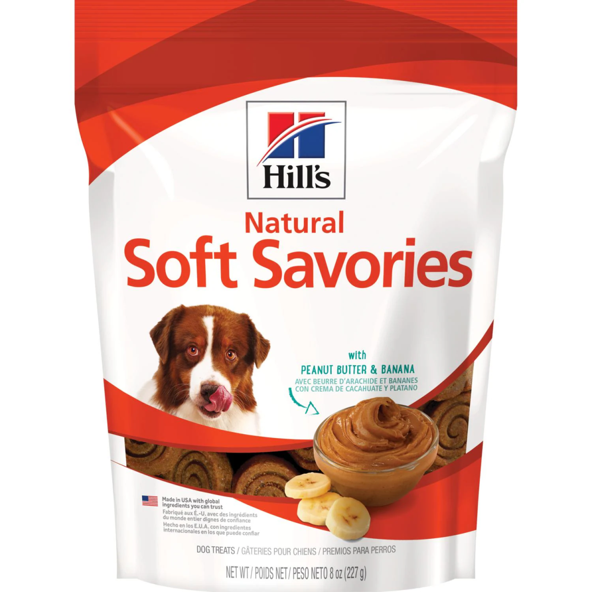 PREMIO PARA PERRO HILL’S NATURAL SOFT SAVORIES PEANUT BUTTER & BANANA