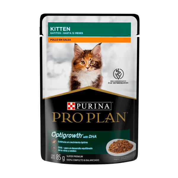 ALIMENTO HÚMEDO PARA GATO PRO PLAN POUCH KITTEN POLLO