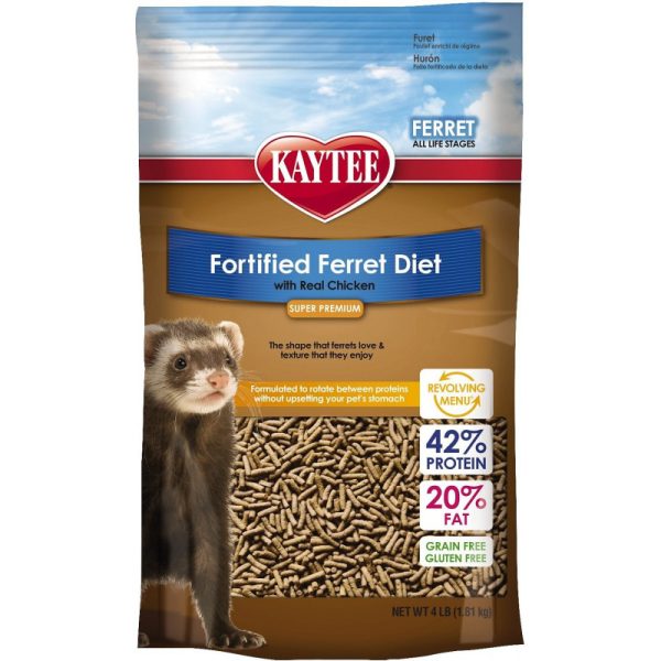 ALIMENTO PARA HURÓN DE POLLO FORTIFIED FERRET FOOD WITH REAL CHICKEN 4 LB