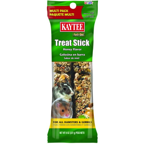 GOLOSINAS EN BARRAS CON MIEL PARA HAMSTER Y GERBOS KAYTEE TREAT STICK HONEY FLAVOR 8 OZ