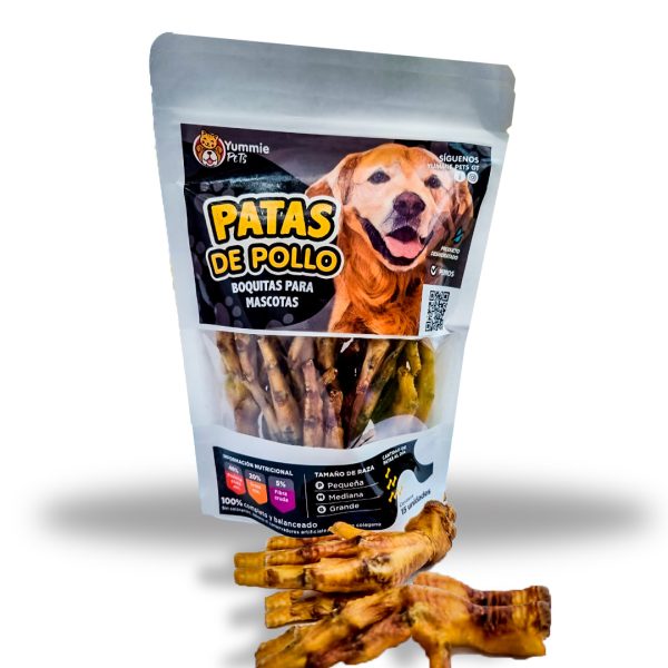 PREMIO PARA PERROS PATAS DE POLLO 15 UNIDADES