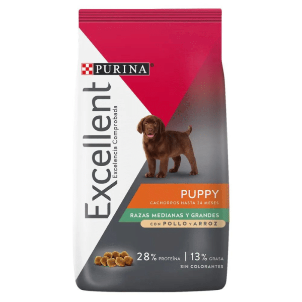 ALIMENTO PARA PERRO CACHORRO EXCELLENT RAZAS MEDIANAS Y GRANDES