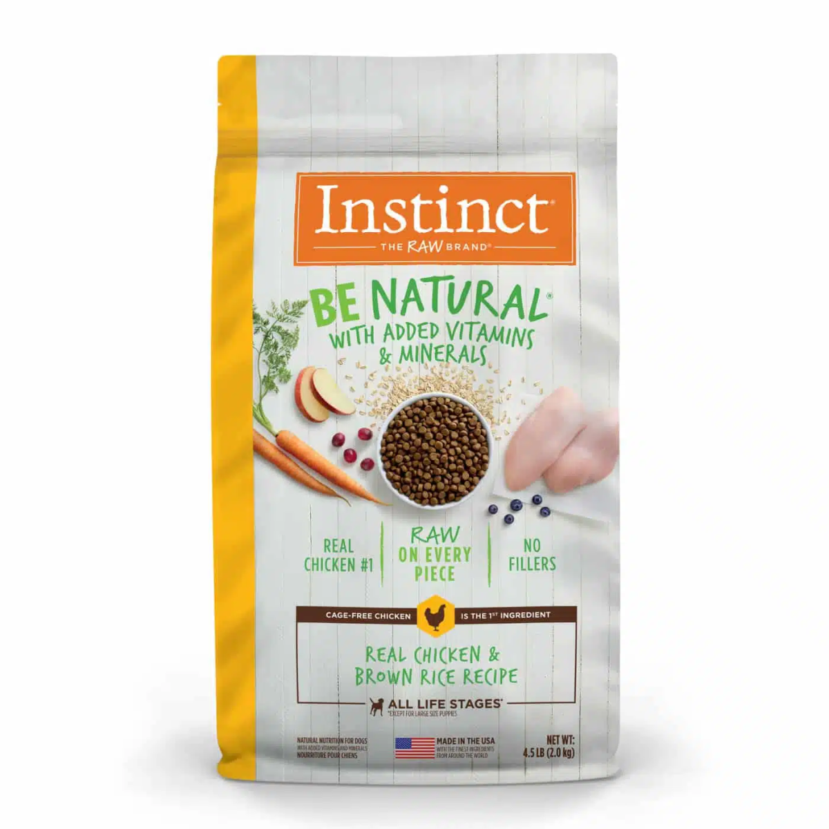 ALIMENTO PARA PERRO INSTINCT BE NATURAL CHICKEN & BROWN RICE DOG