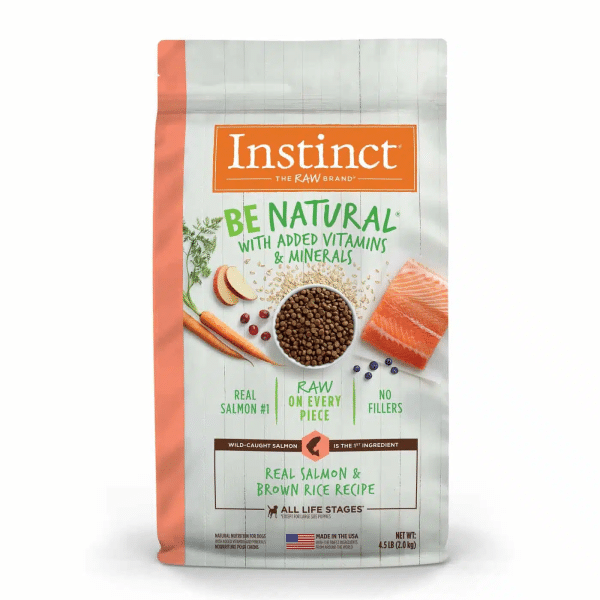 INSTINCT BE NATURAL SALMON & BROWN RICE DOG 24LB