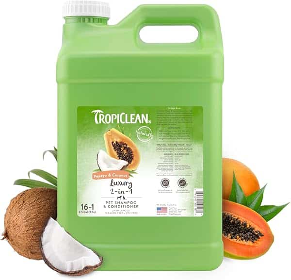 TROPICLEAN SHAMPOO CONDITIONER PAPAYA COCONUT LUXURY