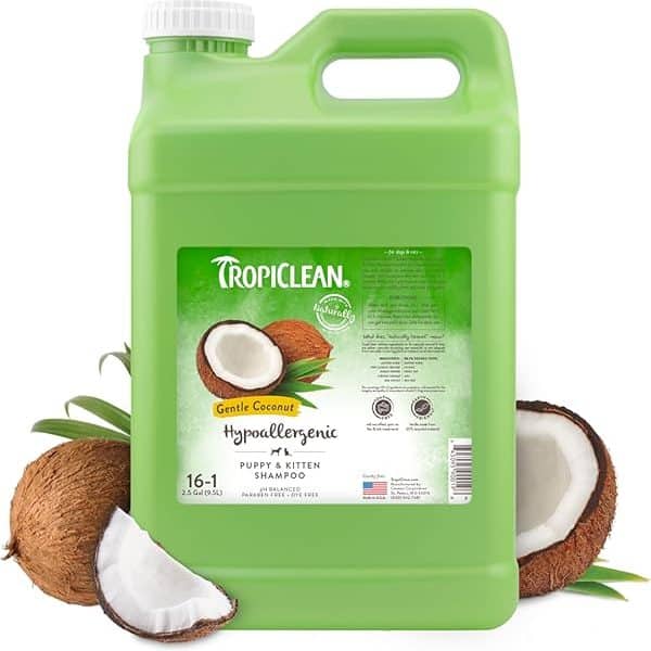 TROPICLEAN SHAMPOO GENTLE & COCONUT HYPOALLERGENIC 2.5GAL