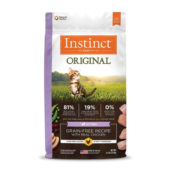 ALIMENTO PARA GATO BEBÉ INSTINCT ORIGINAL GRAIN-FREE CHICKEN - KITTEN 4.5LB