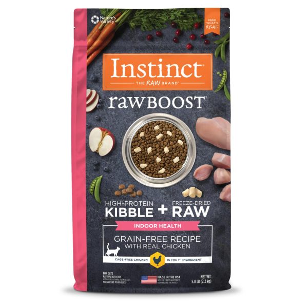 ALIMENTO PARA GATO INSTINCT RAW BOOST GRAIN FREE CHICKEN INDOOR HEALTH CAT 5LB