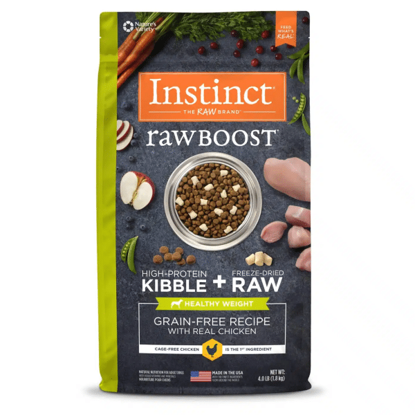 INSTINCT RAW BOOST GRAIN FREE CHICKEN HEALTHY WEIGHT 4LB