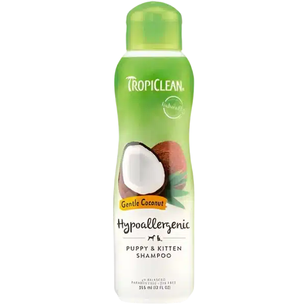 TROPICLEAN SHAMPOO GENTLE & COCONUT HYPOALLERGENIC 12 OZ