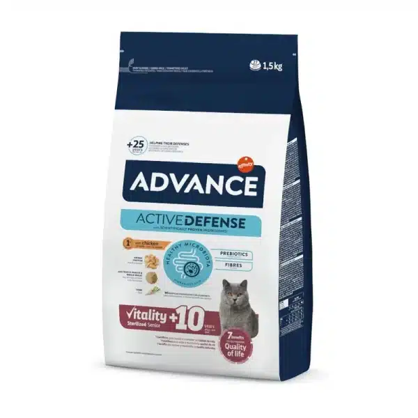 ALIMENTO PARA GATO ADVANCE CAT STERILIZED SENIOR 1.5 KG