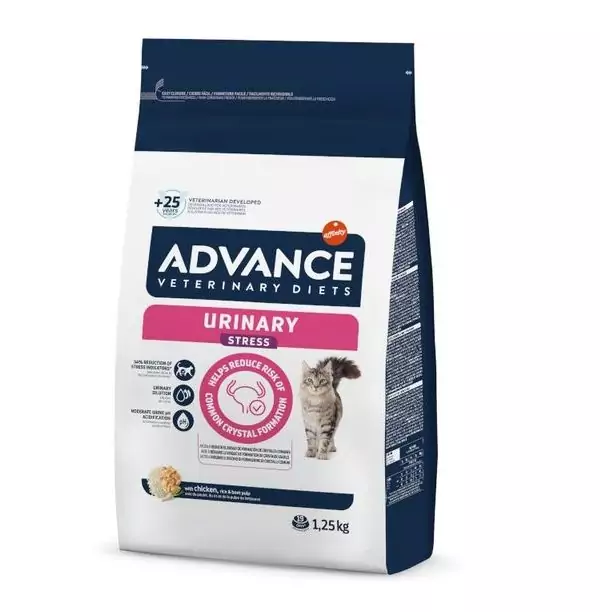 ALIMENTO PARA GATO ADVANCE VETERINARY DIETS CAT URINARY STRESS 1.25 KG ALIMENTO PARA GATO ADVANCE VETERINARY DIETS CAT URINARY STRESS 1.25 KG