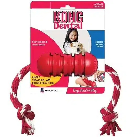 JUGUETE PARA PERROS KONG DENTAL WITH ROPE