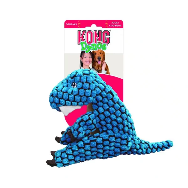 JUGUETE PARA PERROS KONG DYNOS T-REX BLUE LARGE