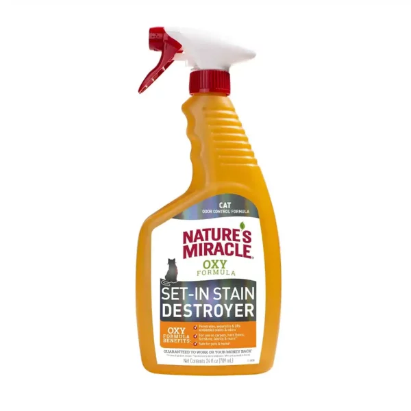 SET-IN STAIN DESTROYER OXY FORMULA NATURES MIRACLE – CAT 24 OZ