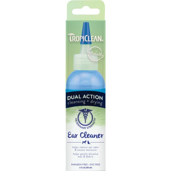 TROPICLEAN DUAL ACTION EAR CLEANER FOR PETS 4OZ