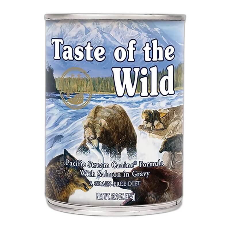 AGN0100010 LATAS TASTE OF THE WILD PACIFIC STREAM CANINE RECIPE WITH SALMON IN GRAVY - Image 1