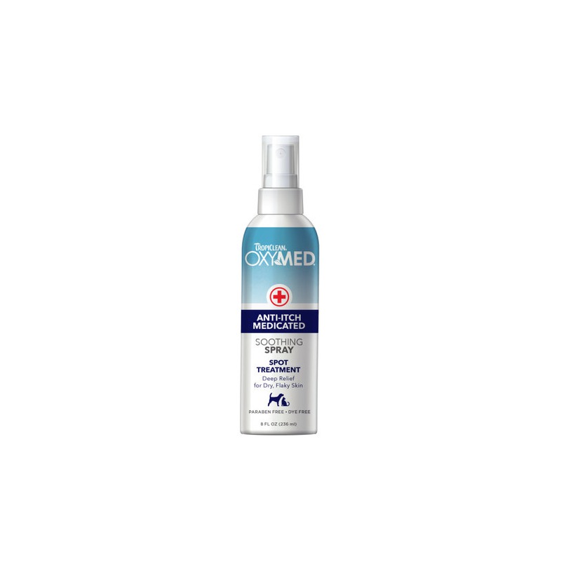 EGM0500331 TROPICLEAN OXY MED ANTI ITCH MEDICATED SOOTHING SPRAY - Image 1