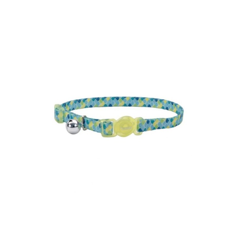 EGM06781LTS COLLAR PARA GATO SAFE CAT – ESCAMAS CELESTE - Image 1