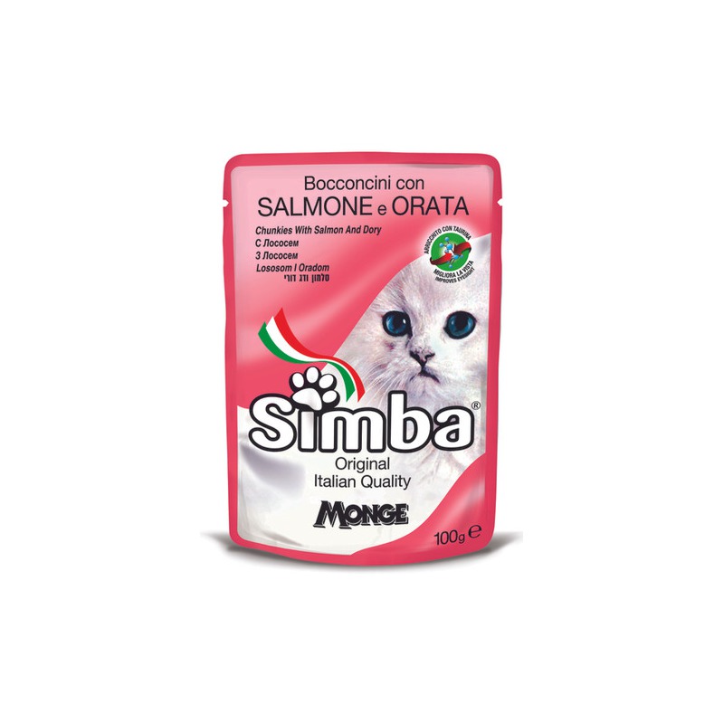 EGM070009379 SIMBA POUCH PARA GATO - CHUNKIES DE SALMON Y BESUGO - Image 1
