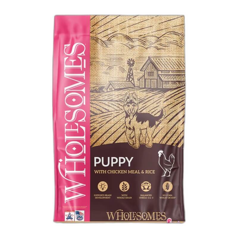 NH0000036 WHOLESOMES PUPPY CHICKEN MEAL & RICE - Image 1