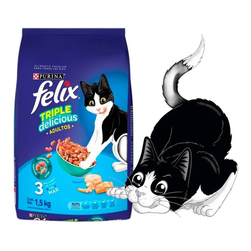 PR012362436 FELIX ADULTO TRIPLE DELICIOUOS MAR - Image 1