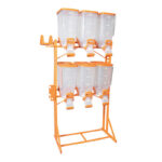 DURAPETS MOVEL PET FOOD STANDAR - 3X2 - NARANJA
