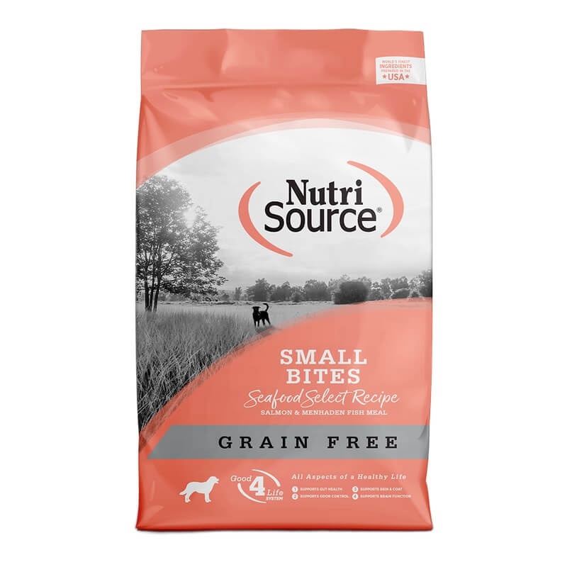 DT1BDD698 NUTRISOURCE SMALL BITES GRAIN FREE SEAFOOD SELECTS - Image 1