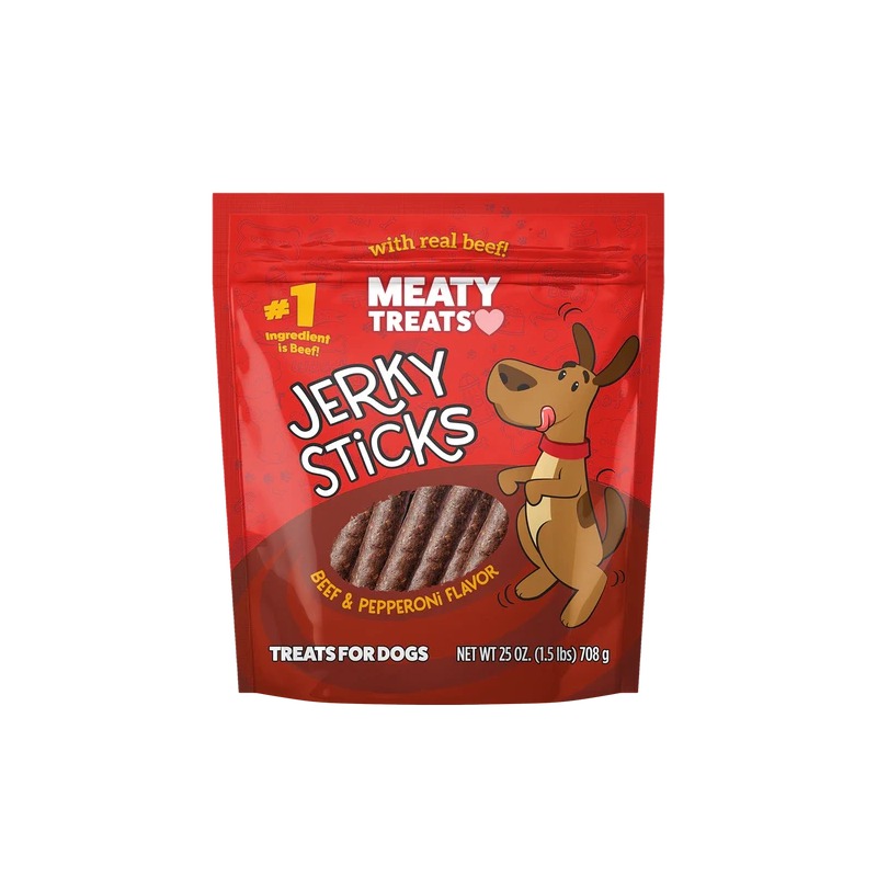 EGM120930 MEATY TREATS JERKY STICKS - Image 1
