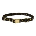COLLAR Y TIRAPERRO ACCENT 5/8"– NEGRO CON DORADO