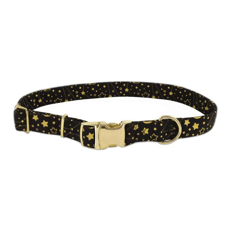 EGM124401BBG COLLAR Y TIRAPERRO ACCENT 5/8"– NEGRO CON DORADO - Image 1