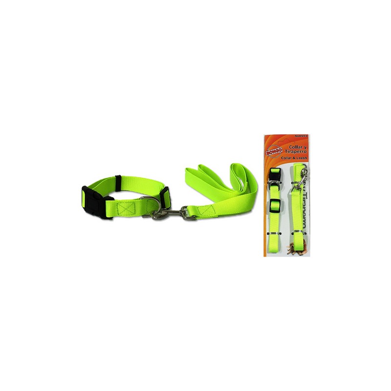 EGM16390G COMBO COLLAR Y JALADOR NEON – VERDE NEON - Image 1