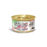 SIMBA LATA PARA GATO - MOUSSE DE SALMÓN Y CAMARÓN