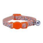 COLLAR SAFE CAT- NARANJA CON TRIANGULOS – ESPECIAL PARA GATOS BEBÉS