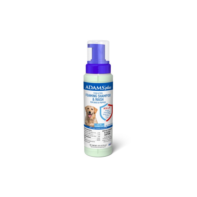 EGM1900257 ADAMS PLUS FLEA AND TICK SHAMPOO FOAMING FOR DOGS & PUPPIES - Image 1
