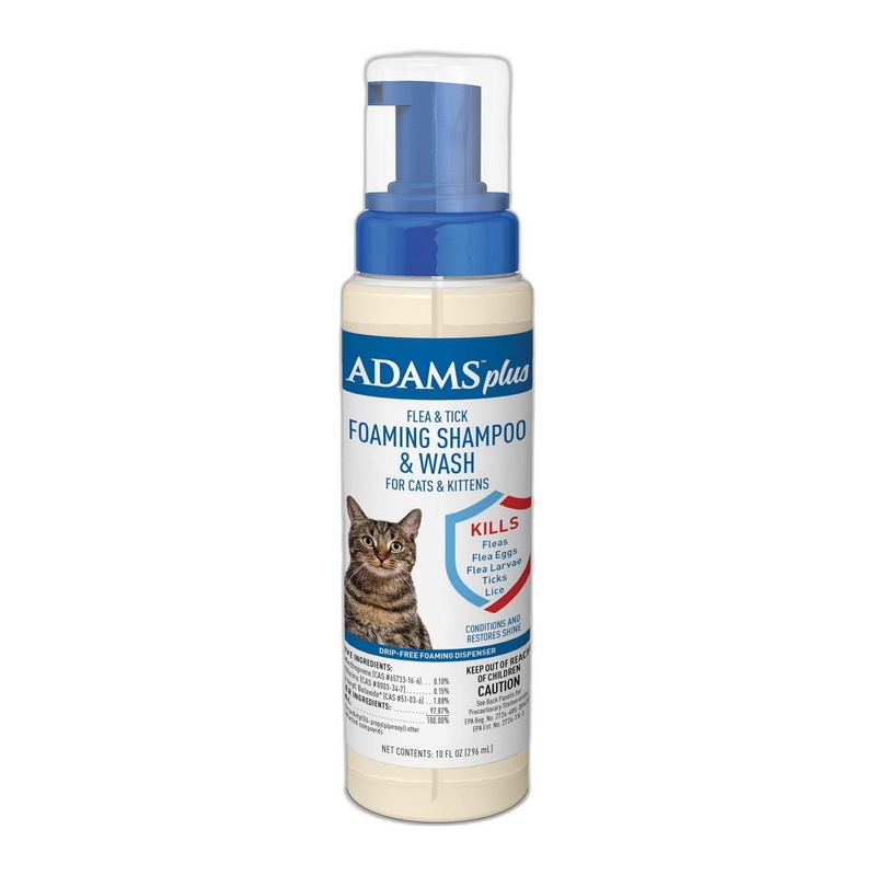 EGM1900308 ADAMS PLUS FLEA AND TICK SHAMPOO FOAMING FOR CATS & KITTENS - Image 1