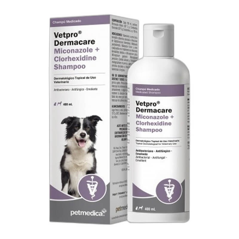 MT013622 VETPRO DERMACARE MICONAZOLE+CLORHEXIDINE SHAMPOO - Image 1