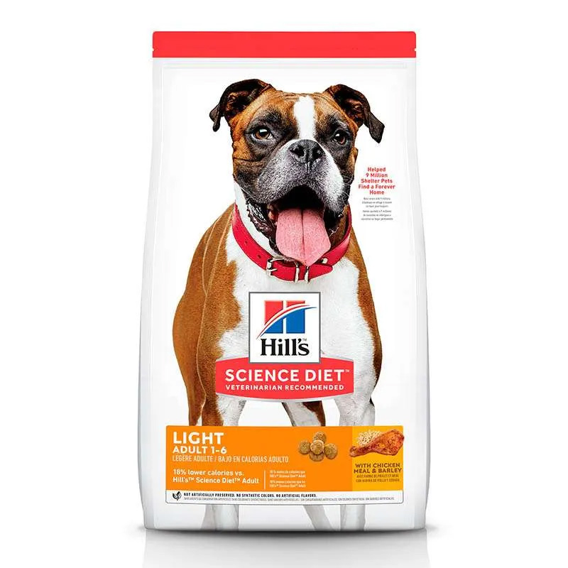 SP0CL15 HILL'S SCIENCE DIET ADULTO LIGHT CON HARINA DE POLLO Y CEBADA - Image 1