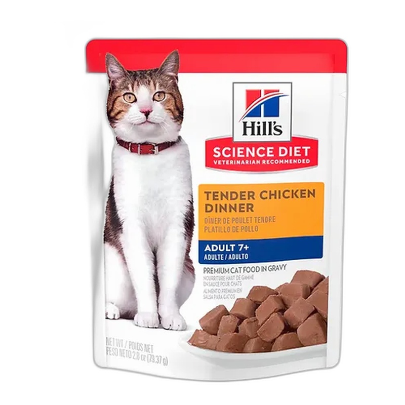 SP0CPF4 HILL'S SCIENCE DIET FELINO ADULTO 7+ ORIGINAL POUCH - Image 1