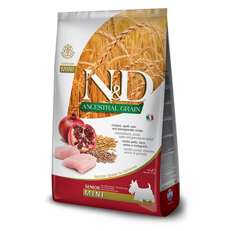 VP07898604433538 N&D ANCESTRAL GRAIN CANINO POLLO MINI SENIOR - Image 1