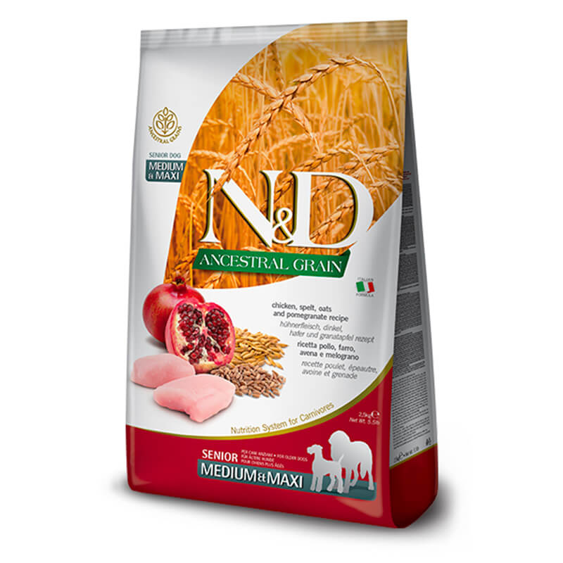 VP07898604433552 N&D ANCESTRAL GRAIN CANINO POLLO MED&MAX SENIOR - Image 1