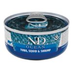 N&D FELINO HÚMEDO OCEAN TUNA&SQUID&SHRIMP