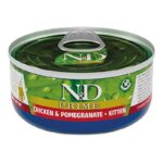 N&D FELINO HÚMEDO PRIME CHICKEN&POMEG KITTEN